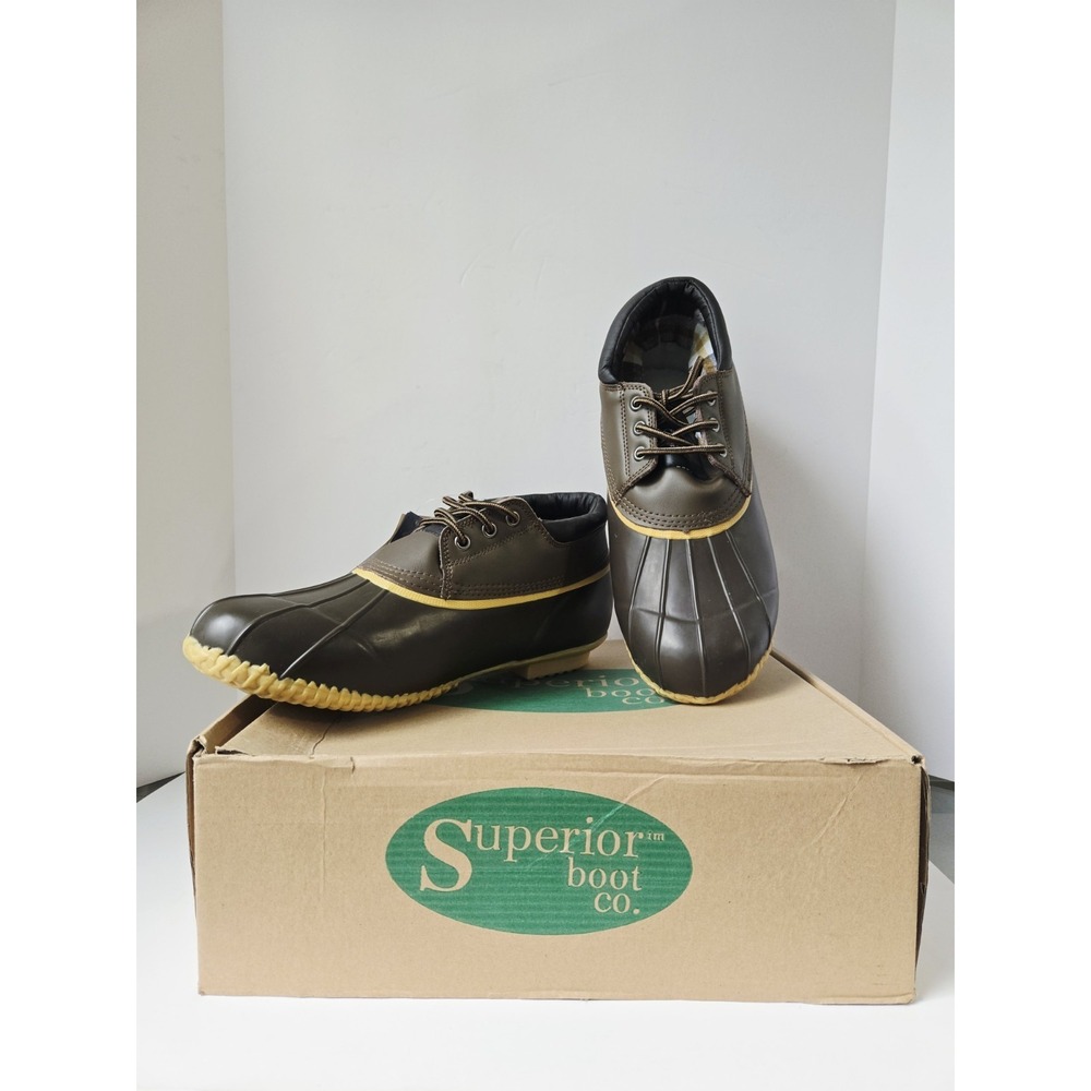 Superior Boot Co Mens 3 eye‎ duck waterproof rubber boot size 12 NWT CMO6